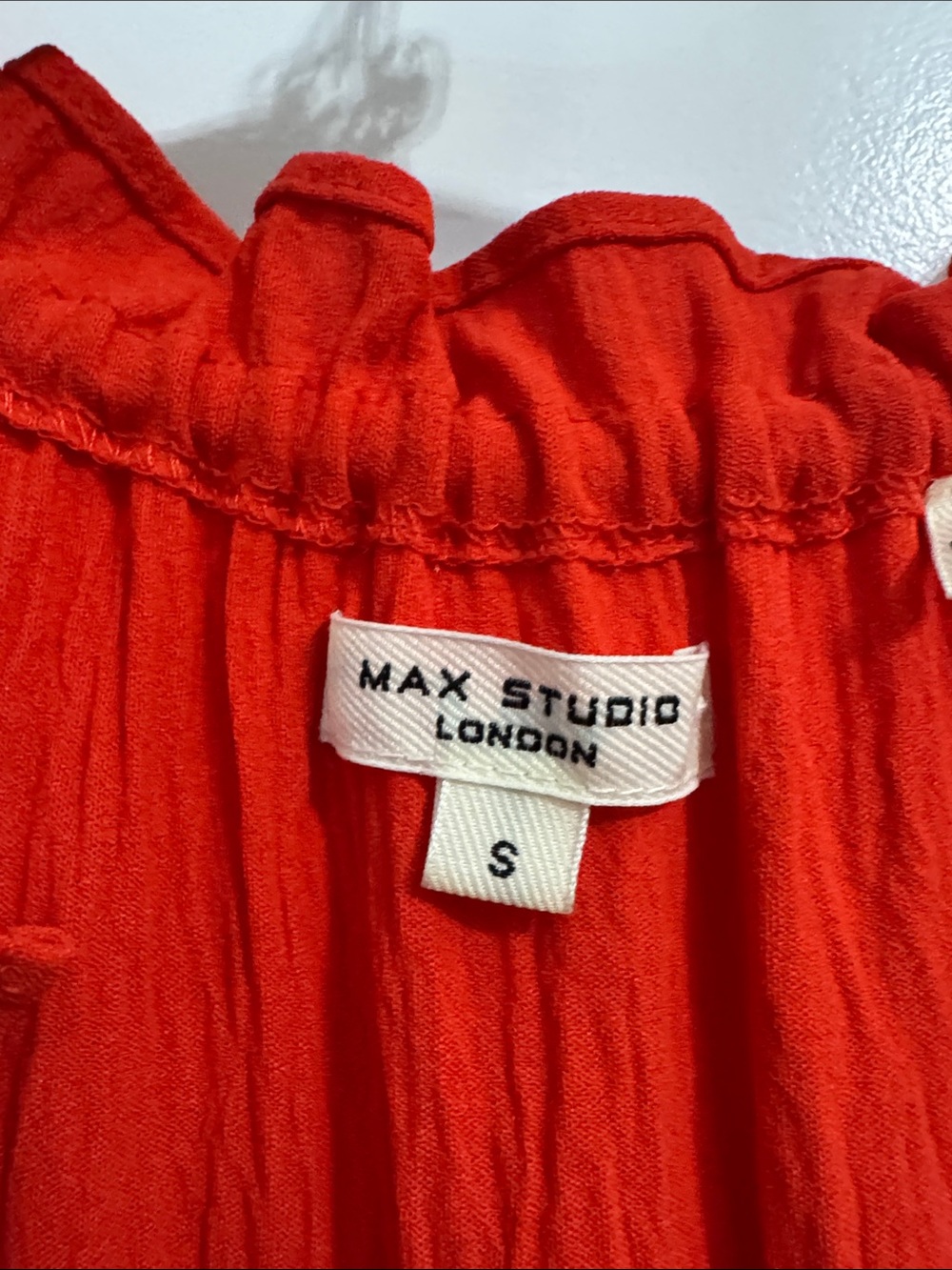 Max Studio Orange Sleeveless Tie-Neck Tiered Maxi Dress with Pockets - Picture 2 of 8